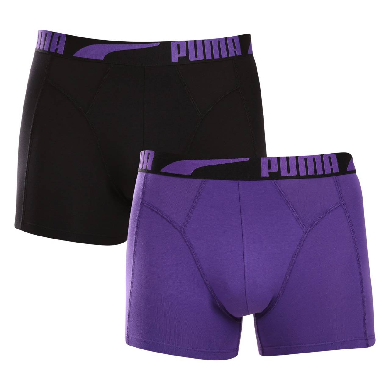 2PACK pánske boxerky Puma viacfarebné (701225876 003) L, trenky.
Užite si dokonalú kombináciu pohodlia a moderného štýlu s pánskymi boxerkami Puma.
Kvalitný materiál, ktorý vás nesklame
Boxerky sú vyrobené z prvotriednej bavlnenej zmesi s prímesou elastanu, ktorá zaručuje ich mäkkosť, priedušnosť a pružnosť.
Moderný dizajn a presný strih na každodenné nosenie
Nadčasové farebné prevedenie si nájde miesto v šatníku každého štýlového muža.
Prečo si kúpiť boxerky Puma

Štýlový a moderný dizajn: Minimalistický vzhľad s pohodlným elastickým pásom dodáva boxerkám elegantný štýl vhodný pre každého muža.
Kvalitný materiál: Zmes bavlny a elastanu poskytuje mäkkosť, priedušnosť a odolnosť, takže boxerky sa dokonale prispôsobia vášmu telu a dlho vydržia.
Presný strih a dokonalá podpora: Dlhšie nohavice poskytujú dostatočné krytie a zabraňujú odieraniu stehien.

Spodná bielizeň Puma sa hodí nielen športovcom
Značka Puma je známa po celom svete vďaka svojmu oblečeniu a spodnej bielizni, ktorú nosia slávni športovci.
Ako sa starať o boxerky Puma
Aby vám nové boxerky dlho vydržali, odporúčame dodržiavať tieto pokyny.

Pranie: Odporúčame prať pri maximálnej teplote 40 °C, aby sa zachovala kvalita materiálu.
Žehlenie: Nežehlite, aby ste nepoškodili elastické vlákna.
Sušenie: Neodporúča sa používať sušičku, aby boxerky nestratili svoju pružnosť a tvar.

Tip: Hľadanie obľúbenej spodnej bielizne môže byť beh na dlhé trate, preto chceme, aby vám obľúbené kúsky dlho vydržali.