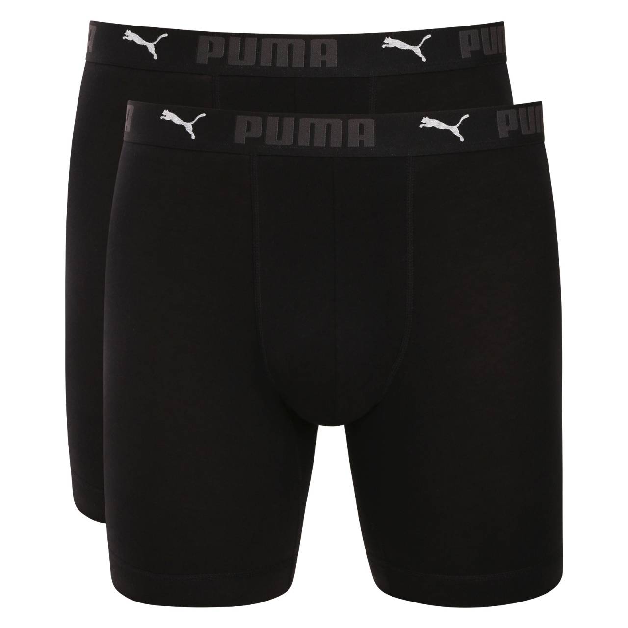 2PACK pánske boxerky Puma športové čierne (701210964 001) L, trenky.
Užite si dokonalú kombináciu pohodlia a moderného štýlu s pánskymi boxerkami Puma.
Kvalitný materiál, ktorý vás nesklame
Boxerky sú vyrobené z prvotriednej bavlnenej zmesi s prímesou elastanu, ktorá zaručuje ich mäkkosť, priedušnosť a pružnosť.
Moderný dizajn a presný strih na každodenné nosenie
Nadčasové farebné prevedenie si nájde miesto v šatníku každého štýlového muža.
Prečo si kúpiť boxerky Puma

Štýlový a moderný dizajn: Minimalistický vzhľad s pohodlným elastickým pásom dodáva boxerkám elegantný štýl vhodný pre každého muža.
Kvalitný materiál: Zmes bavlny a elastanu poskytuje mäkkosť, priedušnosť a odolnosť, takže boxerky sa dokonale prispôsobia vášmu telu a dlho vydržia.
Presný strih a dokonalá podpora: Dlhšie nohavice poskytujú dostatočné krytie a zabraňujú odieraniu stehien.

Spodná bielizeň Puma sa hodí nielen športovcom
Značka Puma je známa po celom svete vďaka svojmu oblečeniu a spodnej bielizni, ktorú nosia slávni športovci.
Ako sa starať o boxerky Puma
Aby vám nové boxerky dlho vydržali, odporúčame dodržiavať tieto pokyny.

Pranie: Odporúčame prať pri maximálnej teplote 40 °C, aby sa zachovala kvalita materiálu.
Žehlenie: Nežehlite, aby ste nepoškodili elastické vlákna.
Sušenie: Neodporúča sa používať sušičku, aby boxerky nestratili svoju pružnosť a tvar.

Tip: Hľadanie obľúbenej spodnej bielizne môže byť beh na dlhé trate, preto chceme, aby vám obľúbené kúsky dlho vydržali.