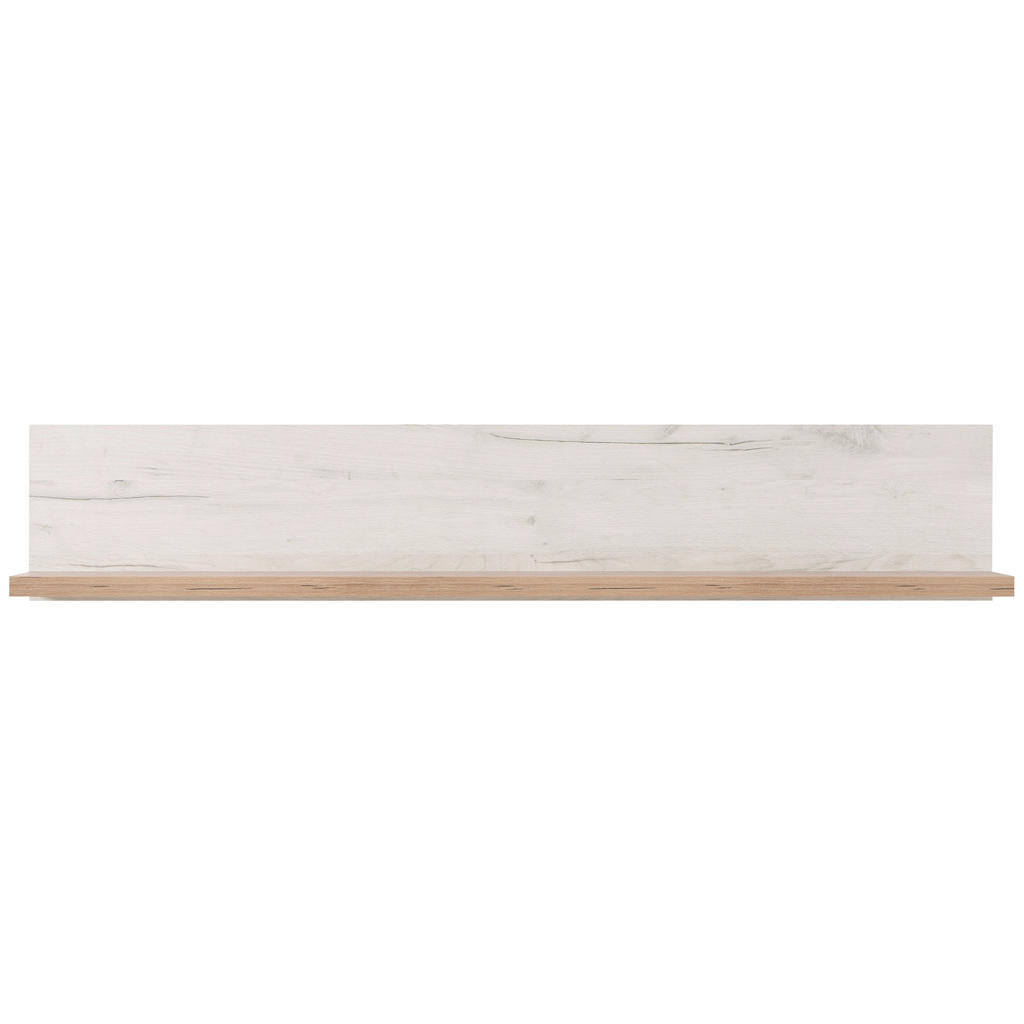 Ti'me NÁSTENNÁ POLICA, farba strieborného duba, 120/22/19,5 cm.