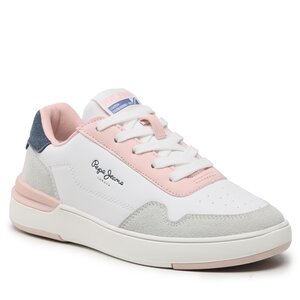 Sneakersy Pepe Jeans - Baxter Basic G PGS30579 White 800.