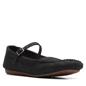 Poltopánky Clarks - Freckle Bar 26170595 Black Nubuck.
