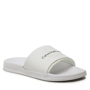 Šľapky Calvin Klein Jeans - Slide Monogram Tpu YM0YM00361 White YBR.