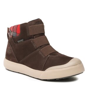 Šnurovacia obuv Keen - Elle Winter Mid Wp 1026714 Coffee Bean/Red Plaid.