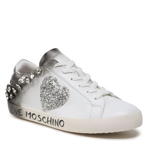 Sneakersy LOVE MOSCHINO - JA15102G1GIAH10A Bian/Glit/Arge.