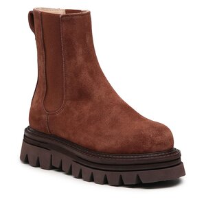 Členková obuv s elastickým prvkom Casadei - 1R330Z0401C19582608 Brown.
