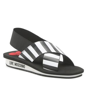 Sandále LOVE MOSCHINO - JA16113G1GI4200A Nero/Bianco.