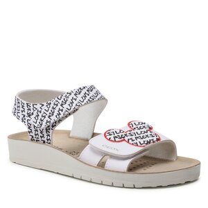 Sandále Geox - J Sandal Costarei Gi J35EAG000BCC0404 D White/Black.