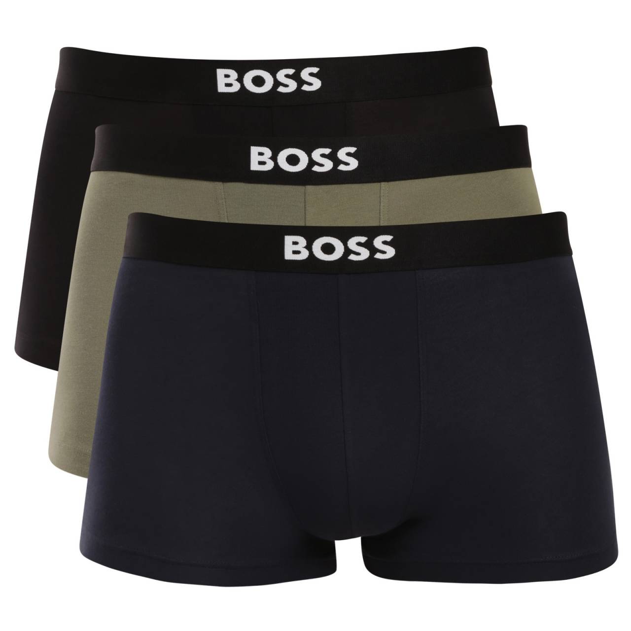 3PACK pánske boxerky BOSS viacfarebné (50544263 464) XXL, trenky.
Doprajte si dokonalé pohodlie a nadčasový štýl s pánskymi boxerkami BOSS.
Prémiový materiál pre maximálne pohodlie
Boxerky sú vyrobené z vysokokvalitnej zmesi bavlny a elastanu, ktorá poskytuje dokonalú kombináciu jemnosti, priedušnosti a pružnosti.
Štýlový dizajn a elegantný vzhľad
Klasický dizajn s decentným logom BOSS na tkanej elastickej časti dodáva boxerkám moderný a sofistikovaný vzhľad.
Prečo si boxerky BOSS zamilujete

Prvotriedna bavlna: Mäkké, priedušné a príjemné na telo.
Elastický pás s logom BOSS: Štýlové a pohodlné.
Dlhšie nohavičky: Ideálne pod oblek a na šport.
Pružný materiál: Dokonale sa prispôsobí vášmu telu.

Spodná bielizeň BOSS je povinnou výbavou všetkých štýlových mužov.
Značka BOSS vznikla odčlenením od známeho výrobcu oblečenia Hugo Boss ako línia výrobkov pre mužov, ktorí majú radi kvalitné kúsky a nadčasový vzhľad.
Ako sa starať o boxerky BOSS?
Aby si vaše nové boxerky zachovali svoj tvar a kvalitu čo najdlhšie, odporúčame dodržiavať tieto pokyny:

Pranie: Per na 30 ° C s podobnými farbami a jemným pracím prostriedkom.
Sušenie: Môžeš ich sušiť v sušičke na nízku teplotu, ale pre dlhšiu životnosť odporúčame sušenie na vzduchu.
Žehlenie: Pokiaľ je potrebné, žehli na nízku teplotu.

Tip: Nájsť ten správny kus spodnej bielizne, ktorý vám dokonale padne, môže byť náročné.