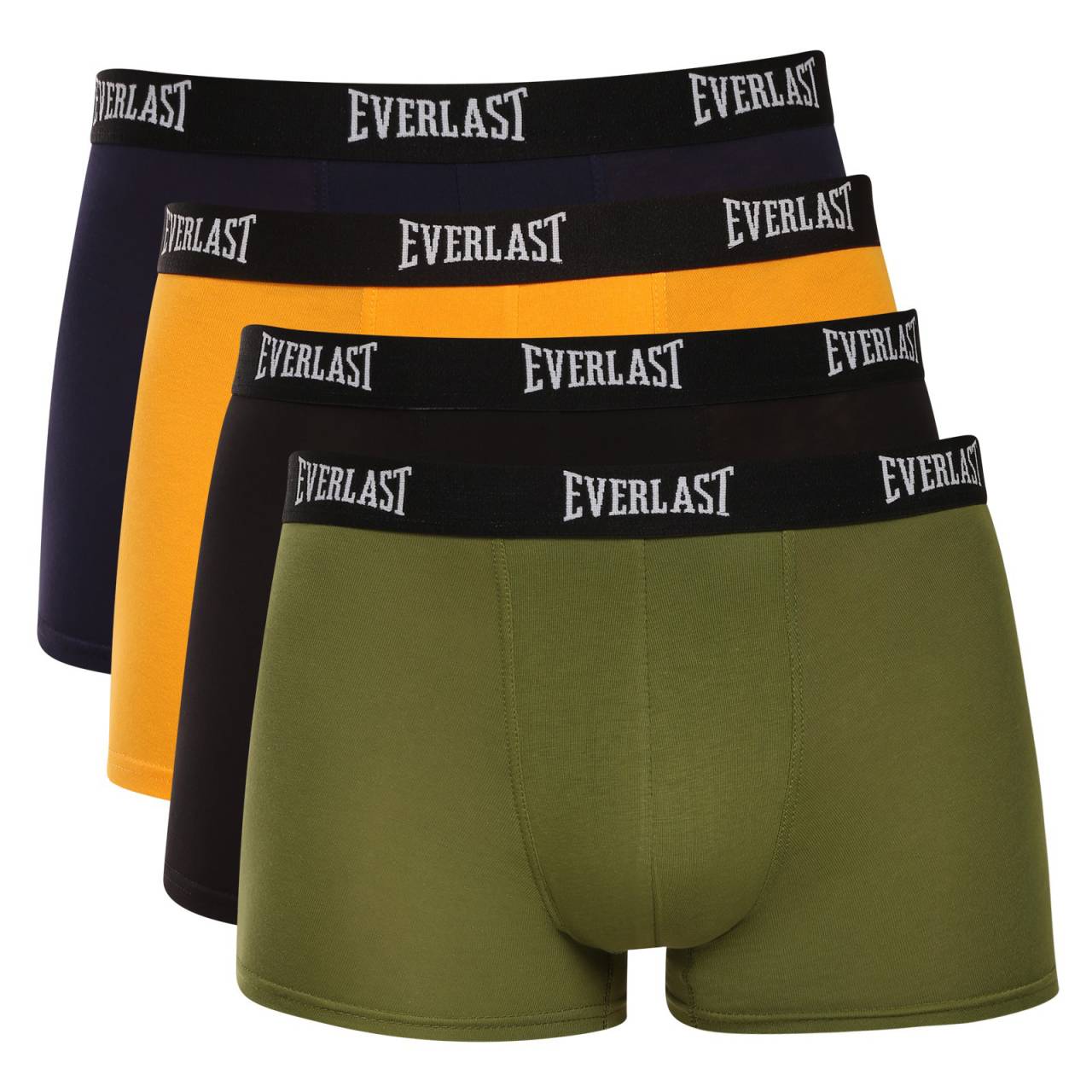 4PACK pánske boxerky Everlast viacfarebné (BM054) XXL, trenky.
Doprajte si pohodlie, ktoré vás nesklame ani v rušnom dni.
Vysoko kvalitný materiál pre maximálne pohodlie
Boxerky sú vyrobené z bavlny a elastanu.
Bavlna je mäkká, priedušná a šetrná k pokožke.
Športový dizajn a priliehavý strih
Nadčasová farba je elegantná a univerzálna.
Ako sa starať o boxerky Everlast
Aby vaše boxerky zostali čo najdlhšie v dobrej kondícii, elastické a farebné, starajte sa o ne správne.

Pranie: Boxerky perte pri maximálnej teplote 40 °C.
Sušenie: Boxerky nie sú vhodné na sušenie v sušičke.
Žehlenie: Boxerky sa nesmú žehliť.