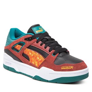 Sneakersy Puma - Slipstream Minecraft 386128 01 Russet Brown/Teal Green.