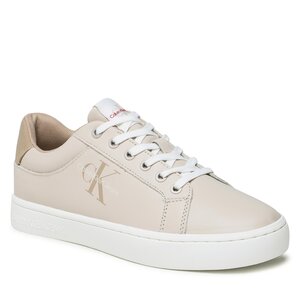 Sneakersy Calvin Klein Jeans - Classic Cupsole Fluo Contrast YM0YM00603 Eggshell/Travertine/Merlot 0F5.