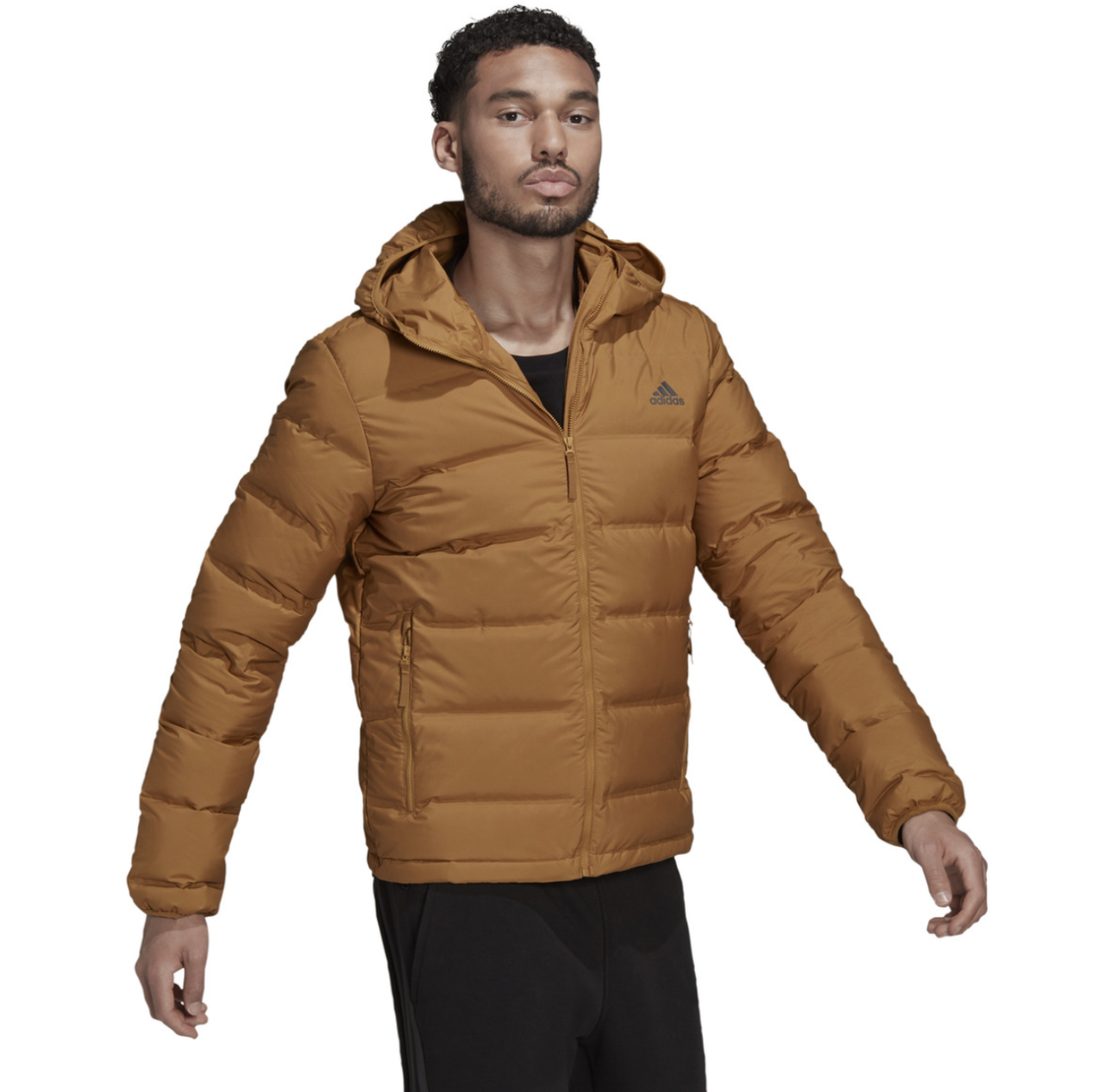 adidas Helionic Hooded Down Jacket 2XL.