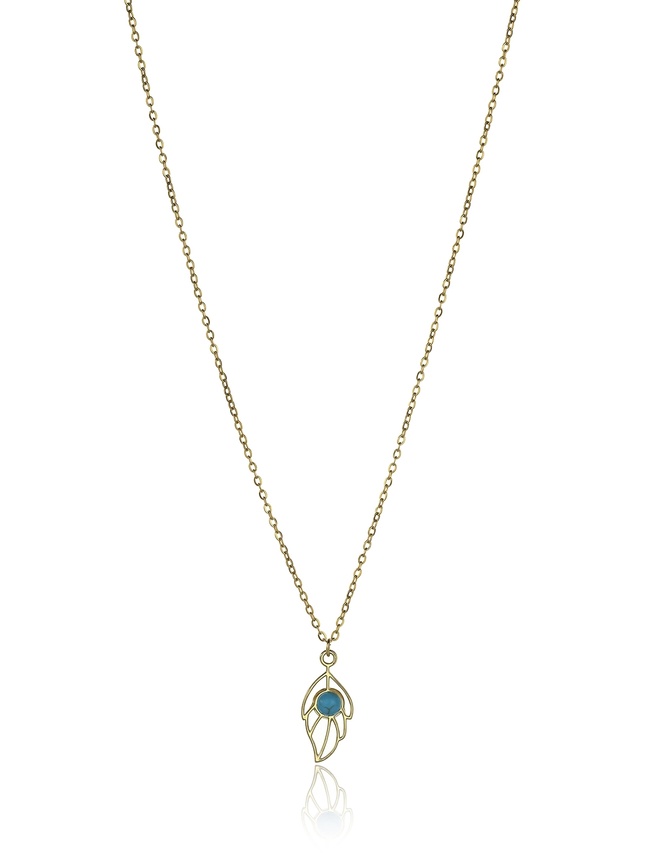 Emily Westwood Nežný pozlátený náhrdelník s tyrkysom Juniper EWN23028G.