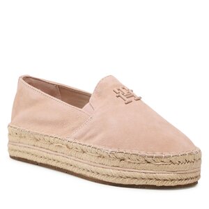Espadrilky Tommy Hilfiger - Th Suede Flatform Espadrille FW0FW07069 Misty Blush TRY.