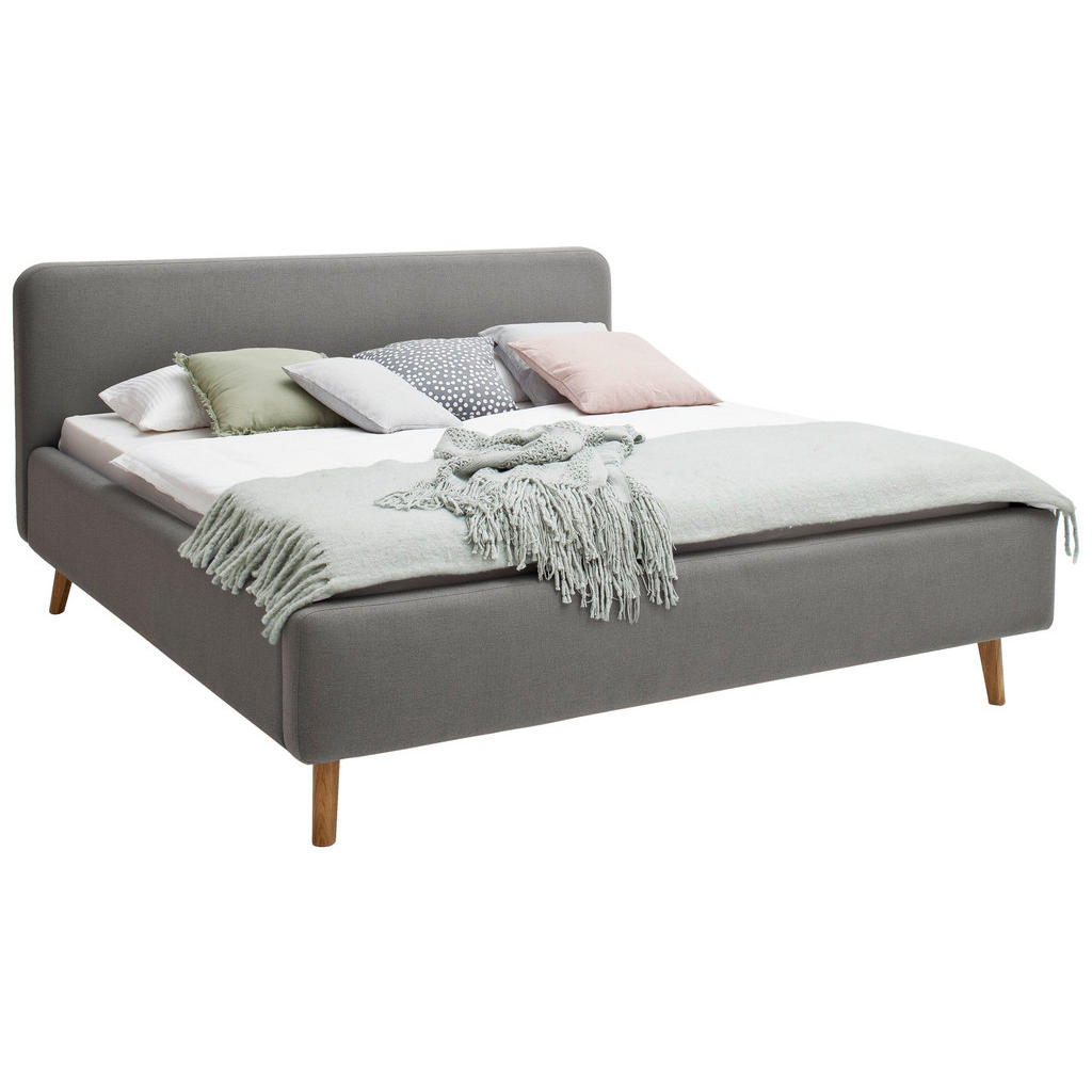 Livetastic ČALÚNENÁ POSTEĽ, 180/200 cm, svetlosivá.