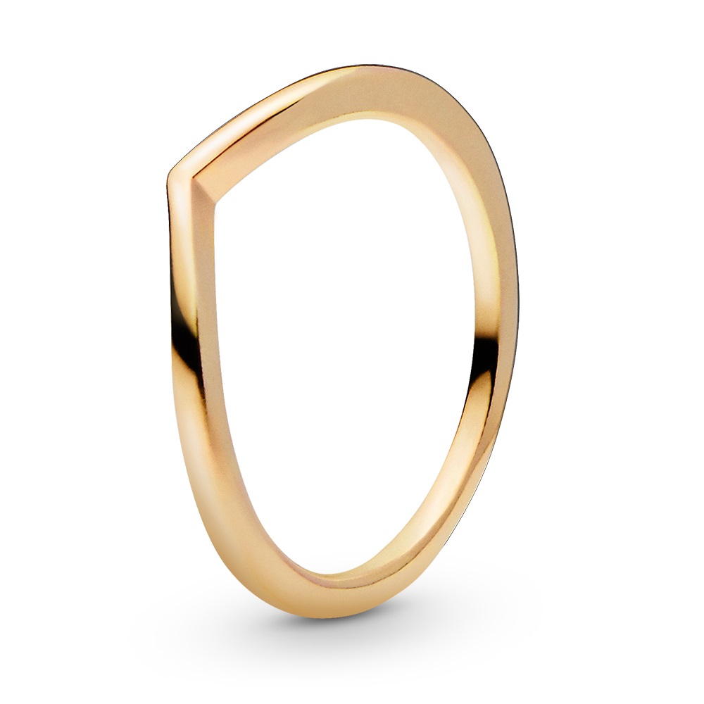 Pandora Minimalistický pozlátený prsteň Shine Timeless 168742C00 56 mm.
