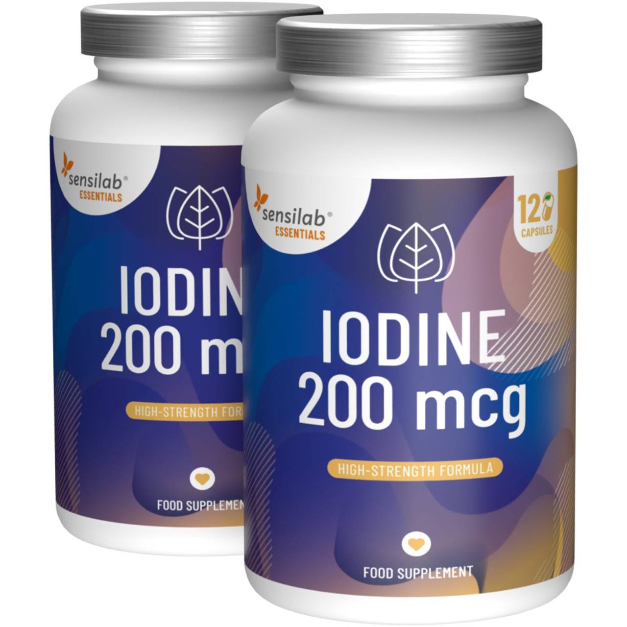 Essentials Jód 200 mcg  vysoká dávka 200 mcg – Vegan, 240 kapsúl.