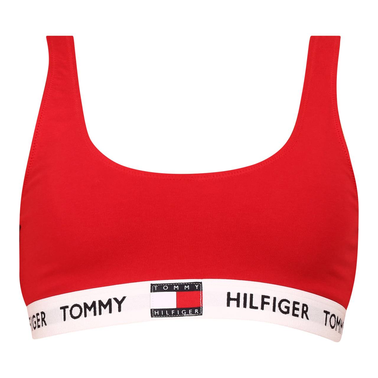 Dámska podprsenka Tommy Hilfiger červená (UW0UW02225 XCN) L.
Objavte kombináciu pohodlia, slobody a ikonického štýlu so športovou podprsenkou Tommy Hilfiger.
Bavlnené pohodlie na každodenné aktivity
Materiál podprsenky je mäkká a priedušná bavlna, ktorá je jemná k pokožke a ideálna na celodenné nosenie.
Štýlový dizajn, ktorý sa neomrzí
Jednoduché farebné prevedenie je elegantné a ľahko sa kombinuje s inou spodnou bielizňou a domácim oblečením.
Prečo si podprsenku Tommy Hilfiger zamilujete?

Ľahký materiál s príjemnou elasticitou, mäkký, prirodzený a pohodlný strih bez výstuží.
Minimalistický, nadčasový dizajn, štýlový lem s logom značky.
Skvelá voľba pre každodenné pohodlie bez kompromisov.

Tommy Hilfiger je značka pre všetky moderné ženy
Spodná bielizeň Tommy Hilfiger predstavuje dokonalú harmóniu medzi klasickým a moderným vzhľadom.
Ako sa starať o podprsenku Tommy Hilfiger
Aby váš nový obľúbený kúsok zostal dlho v skvelom stave, odporúčame dodržiavať tieto pokyny na starostlivosť.

Perte: Per pri maximálnej teplote 30 °C, najlepšie v ochrannom sáčku.
Sušenie: Nevhodné do sušičky - suš voľne na vzduchu, najlepšie položenú, aby si podprsenka udržala svoj tvar.
Žehlenie: Nežehliť - materiál je jemný a hladký sám o sebe, žehlenie nie je potrebné.

Tip: Staňte sa expertom na údržbu spodnej bielizne vďaka radám v našom článku a doprajte svojim obľúbeným kúskom starostlivosť, akú si zaslúžia.