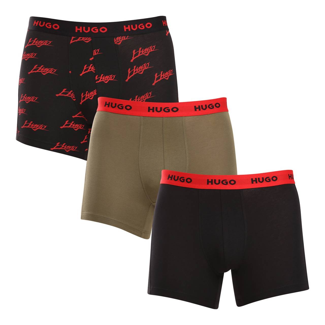 3PACK pánske boxerky HUGO viacfarebné (50517887 984) S, trenky.
Stavte na nadčasovú eleganciu a špičkový komfort s pánskymi boxerkami HUGO.
Materiál, ktorý vám dokonale padne
Kombinácia vysokokvalitnej bavlny s prímesou elastanu zaručuje optimálnu kombináciu pohodlia a pružnosti.
Štýl, ktorý hovorí sám za seba
Striedma farebnosť je vhodná pre všetkých mužov, ktorí nemajú radi módne výstrelky.
Prečo si zamilujete boxerky HUGO

Prvotriedny materiál v kombinácii bavlny a elastanu.
Elegantný dizajn v klasických farbách.
Dlhšie nohavičky pre väčšie pohodlie.

Spodná bielizeň Hugo pre milovníkov pohodlia a luxusu
Značka spodnej bielizne Hugo patrí do rodiny odevov Hugo Boss a vyniká kvalitnými materiálmi a precíznym spracovaním.
Ako sa starať o boxerky HUGO
Aby vaše obľúbené boxerky dlho vydržali, odporúčame dodržiavať tieto tipy.

Pranie: Per je pri teplote 40 °C.
Sušenie: Boxerky môžeš sušiť v sušičke na šetrný program.
Žehlenie: Pokiaľ je potrebné, žehli ich naruby pri nižšej teplote.

Tip: Staňte sa expertom na údržbu spodnej bielizne vďaka radám v našom článku a doprajte svojim obľúbeným kúskom starostlivosť, ktorú si zaslúžia.