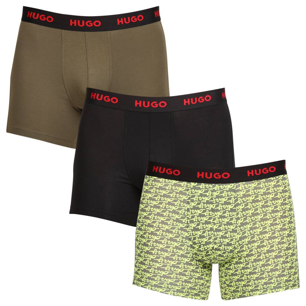 3PACK pánske boxerky HUGO viacfarebné (50510192 321) XXL, trenky.
Boxerky Hugo Boss sú prémiovej kvality, za ktorou stojí ikonická svetová značka pánskej spodnej bielizne.Boxerky Hugo Boss patria medzi absolútne legendy spodnej bielizne.