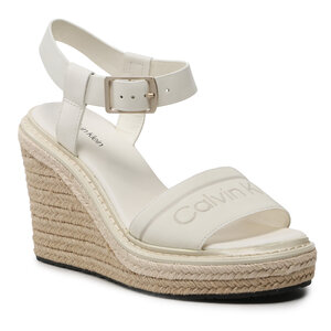 Espadrilky Calvin Klein - Wedge 70Hh - He HW0HW01499 Marshmallow YBJ.