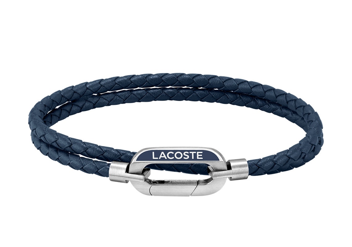 Lacoste Pánsky kožený náramok Starboard 2040112 17,5 cm.