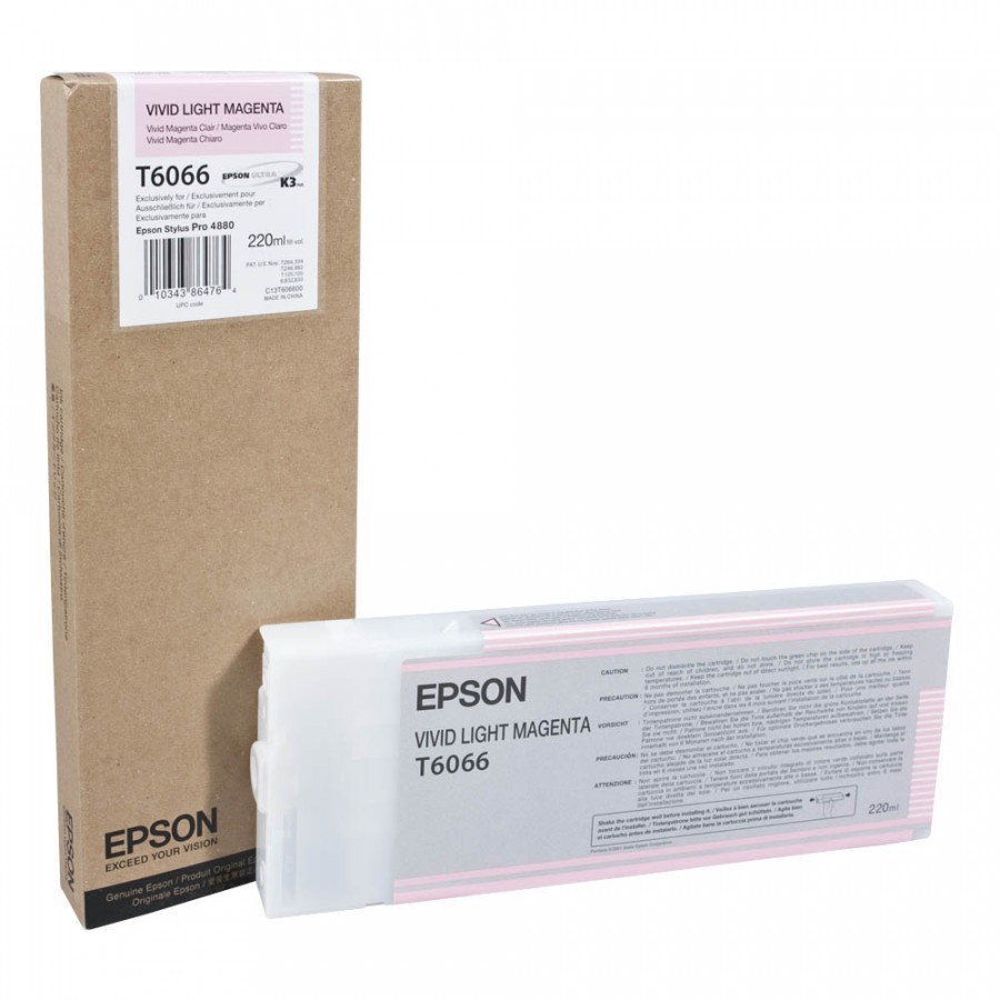 Epson C13T606600 svetlo purpurová (light vivid magenta) originálna cartridge.
Originálna cartridge = záruka priamo od výrobcu tlačiarne
100 % použitie v tlačiarni - spoľahlivá a bezproblémová tlač
Použitím originálnej náplne predlžujete životnosť tlačiarne
Overená špičková kvalita - jasný a čitateľný text, jemná grafika, kvalitnejšie obrázky
Použitie originálnej kazety ponúka rýchly a vysoký výkon a pritom stabilné výsledky = EFEKTÍVNA TLAČ
Jednoduchá inštalácia a údržba
Zabezpečujeme bezplatnú recykláciu originálnych náplní
Garancia Vašej spokojnosti s použitím našej originálnej náplne

Kód výrobcu: C13T606600