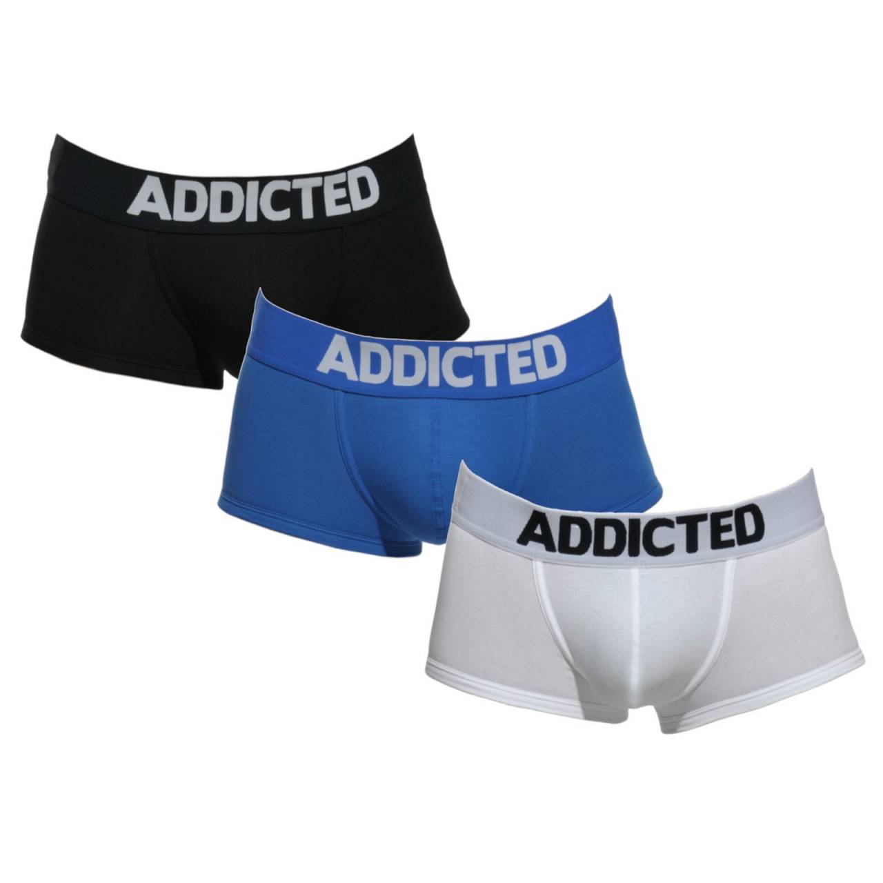 3PACK pánske boxerky Addicted viacfarebné (AD421P-3COL) L, trenky.
Zvodné boxerky na každú príležitosť
Sexi pánske boxerky Addicted sú nepostrádateľným kúskom v šatníku každého moderného muža, ktorý sa chce cítiť zvodne a sebavedomo za každých okolností.
Addicted prináša do pánskeho šatníka zvodnosť
Značka spodnej bielizne Addicted sa špecializuje na spodnú bielizeň pre mužov, ktorú dokážu oceniť nielen muži.