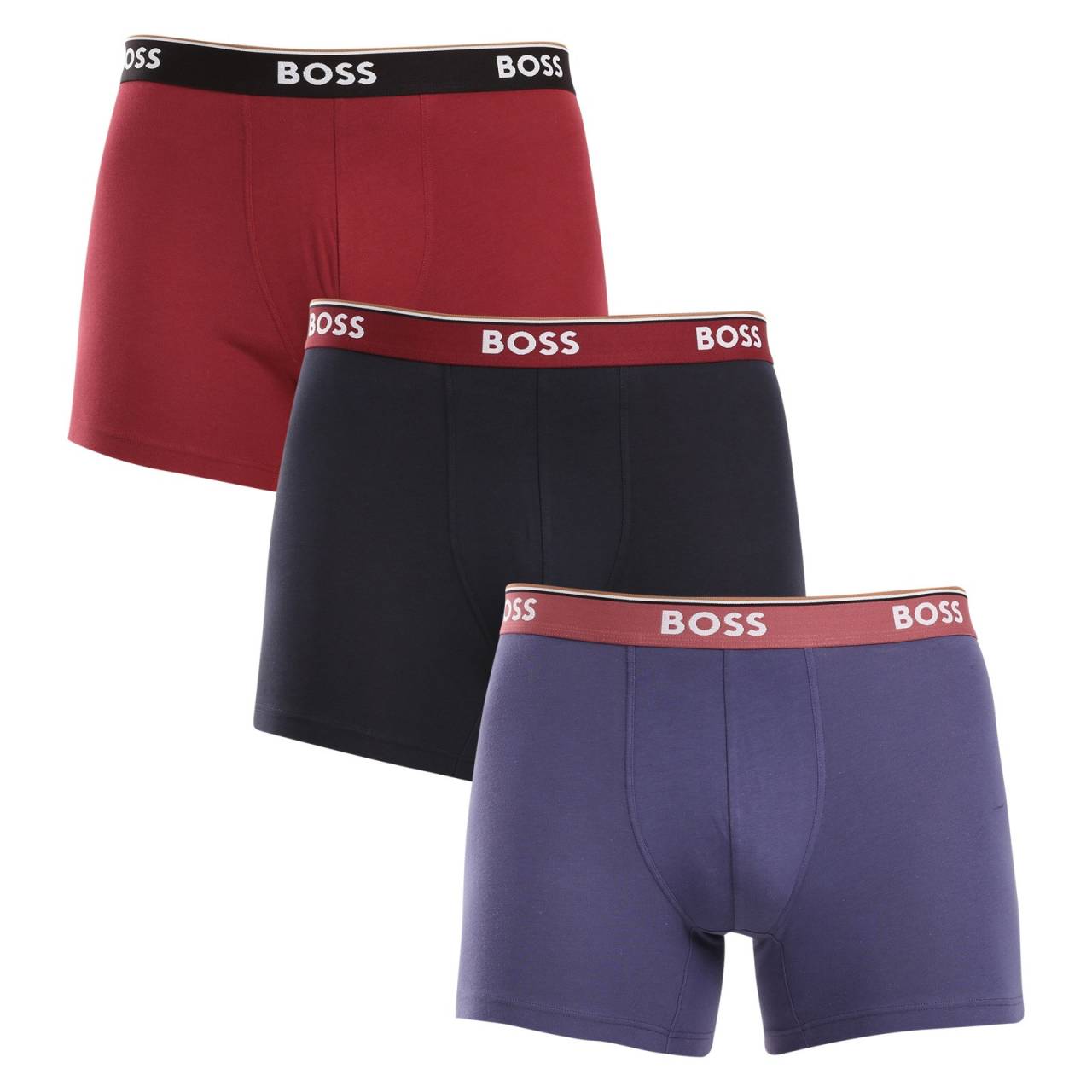 3PACK herenboxershort BOSS veelkleurig (50517828 984) M.
Verwen jezelf met ultiem comfort en tijdloze stijl met de BOSS herenboxerslip.
Eersteklas materiaal voor maximaal comfort
De boxershorts zijn gemaakt van een hoogwaardige mix van katoen en elastaan, die zorgt voor de perfecte combinatie van zachtheid, ademend vermogen en elasticiteit.
Stijlvol ontwerp en elegante uitstraling
Het klassieke ontwerp met een subtiel BOSS-logo op het geweven rubber geeft de boxers een moderne en verfijnde look.
Waarom je van BOSS boxers zult houden

Premium katoen: Zacht, ademend en comfortabel op het lichaam.
Elastische tailleband met BOSS-logo: Stijlvol en comfortabel.
Langere slipjes: Ideaal onder een pak en om mee te sporten.
Flexibel materiaal: Het past zich perfect aan je lichaam aan.

Alle stijlvolle mannen zullen dol zijn op BOSS ondergoed
Het merk BOSS is voortgekomen uit de bekende kledingfabrikant Hugo Boss als een productlijn voor mannen die houden van kwaliteitsstukken en tijdloze looks.
Hoe verzorg je je BOSS boxers?
Om ervoor te zorgen dat je nieuwe boxershort zo lang mogelijk zijn vorm en kwaliteit behoudt, raden we je aan deze richtlijnen te volgen:

Wasgoed: Wassen op 40°C met vergelijkbare kleuren en een mild wasmiddel.
Drogen: Je kunt ze op een laag pitje in de droogtrommel drogen, maar wij raden aan om ze aan de lucht te laten drogen voor een langere levensduur.
Strijken: Strijk zo nodig op laag vuur.

Tip: Het juiste ondergoed vinden dat perfect bij je past, kan een uitdaging zijn.