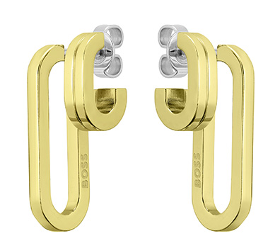 Hugo Boss Originálne pozlátené náušnice Hailey 1580325.