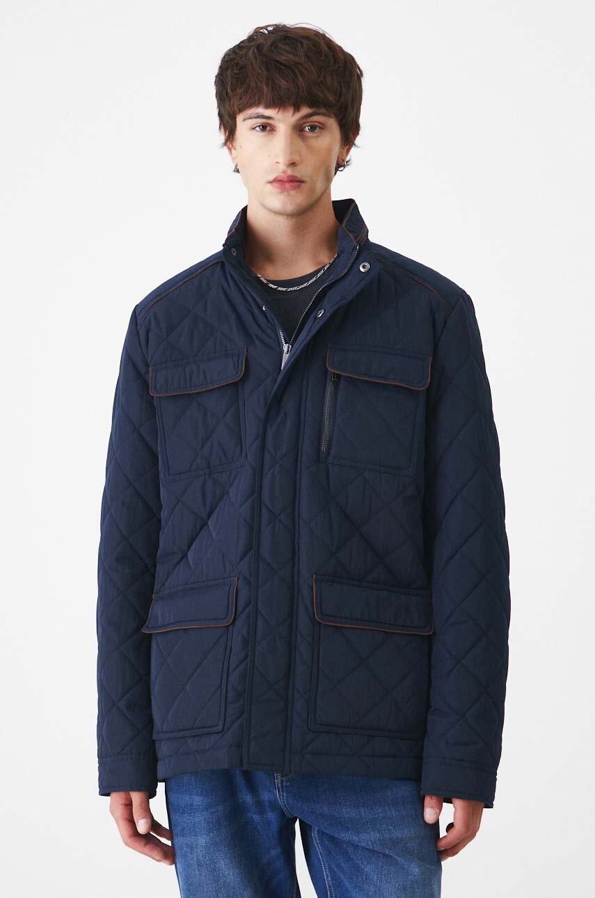 Bunda Medicine pánska, tmavomodrá farba, zimná.