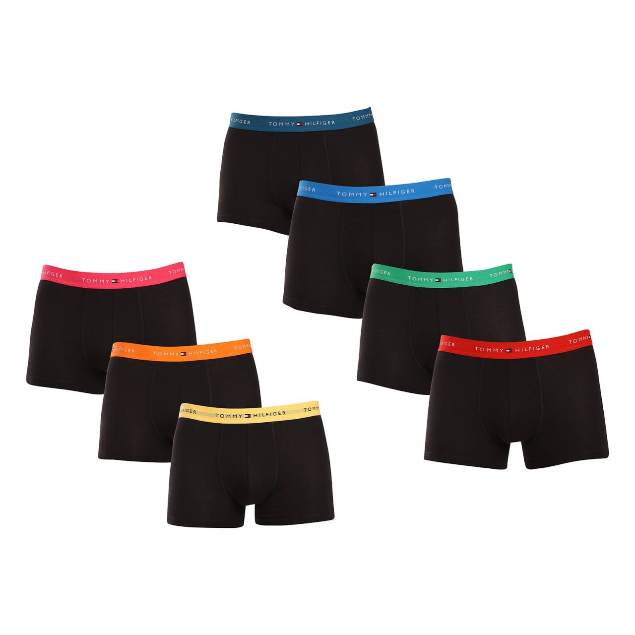 7PACK pánske boxerky Tommy Hilfiger čierné (UM0UM03385 0TA) L, trenky.
Boxerky Tommy Hilfiger 