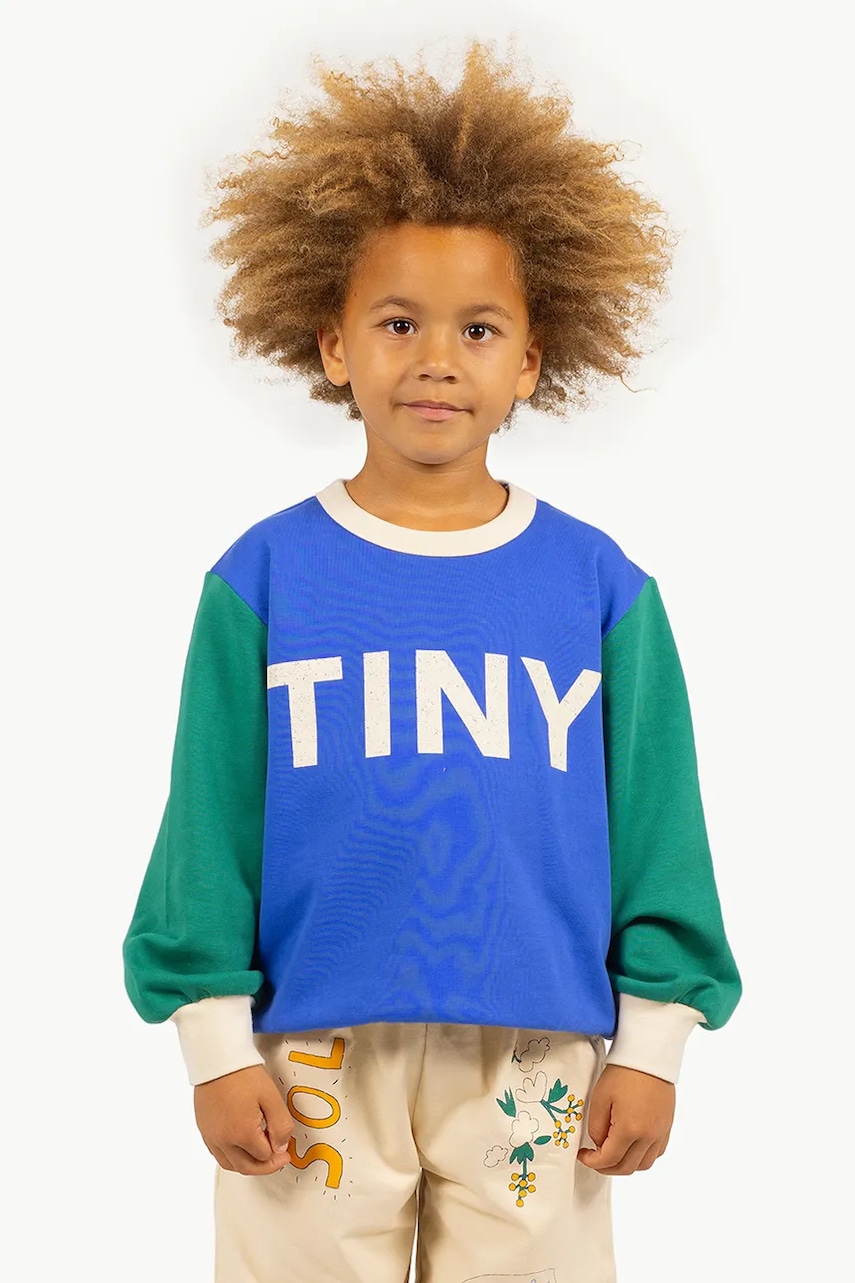 Detská bavlnená mikina Tinycottons COLOR BLOCK SWEATSHIRT.