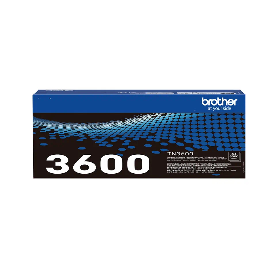 Brother TN3600 čierny (black) originálny toner.

  Originálny toner = záruka priamo od výrobcu tlačiarne 100% použitie v tlačiarni - bezproblémové fungovanie s vašou tlačiarňou Použitím originálnej náplne predlžujete životnosť tlačiarne Osvedčená špičková kvalita - vysokokvalitná a spoľahlivá tlač originálnou tlačovou kazetou od prvej do poslednej stránky Trvalé a profesionálne výsledky tlače - dlhodobá udržateľnosť tlače Kratšie zdržanie pri tlači stránok Garancia Vašej spokojnosti pri použití našej originálnej náplne Zabezpečujeme bezplatnú recykláciu originálnych náplní Zlyhanie náplne v menej ako 1% prípadov Jednoduchá a rýchla výmena náplne  Kód výrobcu: TN3600