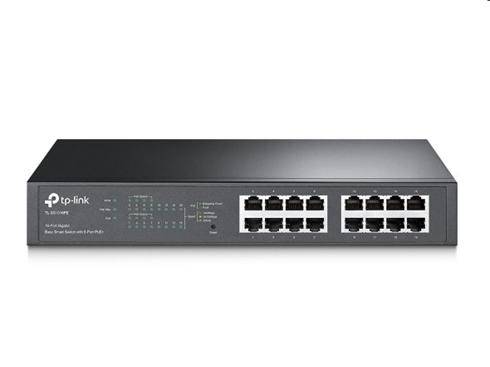 tp-link TL-SG1016PE, 16 port Gigabit Easy Smart Switch, 16x 10/100/1000M RJ45 ports, 8x PoE+ 110W, 13