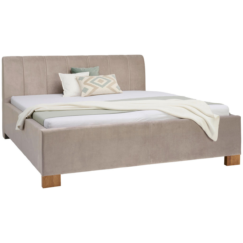 Moderano ČALÚNENÁ POSTEĽ, 180/200 cm, béžová.