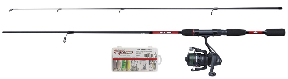 Berkley prút pulse combo 1,8 m 5-20 g.
 Parametre: •Prívlačový prút z 24T uhlíka •Prívlačový navijak s 2+1 ložiskami a prevodovým pomerom 5,2:1 •Už navinutá pletená šnúra FLEX® X4 •Vrátane krabičky s nástrahami PULSE®, karabínkami, lankami a jigovými hlavičkami •Kompletná sada pripravená na použitie na lov šťúk, ostriežov, zubáčov a pstruhov