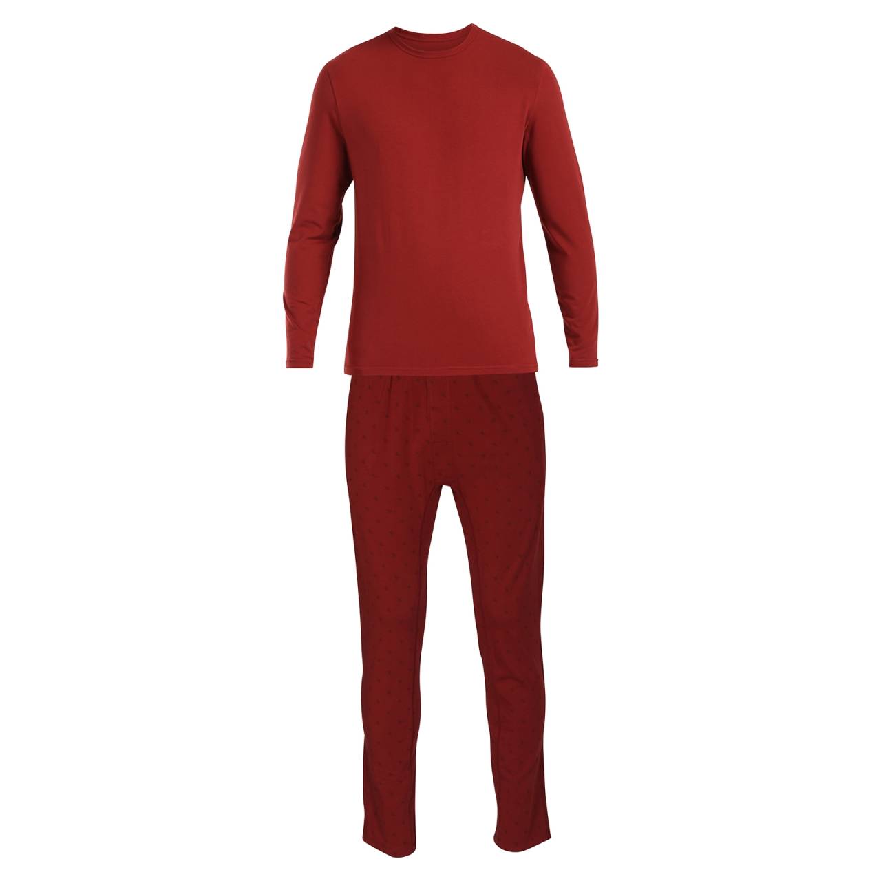 Pánske pyžamo Calvin Klein červené (NM2846E-SSM) M.
Aj keď oddychujete, zaslúžite si štýl.
Prémiový materiál pre maximálne pohodlie
Pyžamy Calvin Klein sú vyrobené z vysoko kvalitnej bavlny s elastanom.
Elegantný strih a praktický dizajn
Pyžamo Calvin Klein sa skladá z trička s dlhými rukávmi a dlhých nohavíc s klasickou gumou.
Prečo si zamilujete pyžamo Calvin Klein

Prémiový komfort: Mäkký a pružný materiál zaisťuje maximálny komfort pri spánku alebo relaxácii doma.
Elegantný dizajn: Nadčasový vzhľad s dlhými rukávmi a hladkým povrchom bez zbytočných nápisov, ideálny pre mužov, ktorí chcú vyzerať dobre aj doma.
Kvalita značky: Pyžamy od ikonické značky Calvin Klein kombinujú štýl, funkčnosť a odolnosť.

Spodná bielizeň Calvin Klein je obľúbená u ľudí po celom svete
Výnimočná spodná bielizeň Calvin Klein je základom módneho priemyslu.
Ako sa starať o pánske pyžamy Calvin Klein
Aby vaše obľúbené spodné prádlo vydržalo čo najdlhšie, odporúčame dodržiavať tieto pokyny na údržbu.

Pranie: Práť pri 30 °C.
Sušenie: Pyžamo je vhodné sušiť v sušičke, ale odporúčame použiť jemný program pri nízkej teplote.
Žehlenie: Nežehlite.

 
Tip: Nájdenie obľúbeného spodného prádla môže byť niekedy zdĺhavý proces, preto chceme, aby vaše obľúbené kúsky vydržali čo najdlhšie.