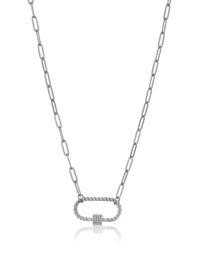 Marc Malone Originálny oceľový náhrdelník Hailey Silver Necklace MCN23016S.