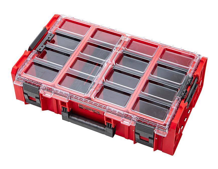 Box QBRICK® System One RED Ultra HD Organizer 2XL.
Po kliknutí na odkaz si môžete sami nakonfigurovať rôzne modely QBRICK, tento nástroj Vám sprehľadní objednávanie medzi rôznymi boxami, ktorý finálne uvidíte na detailnejšom obrázku s popisom kompletnej váhy. 
https://set.qbricksystem.com/en/index_en.html#