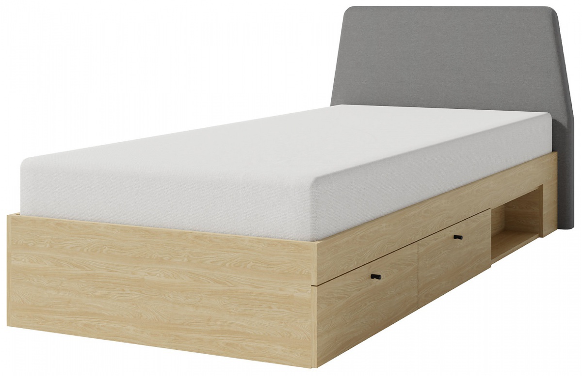 Študentská posteľ 90x200cm s úložným priestorom rudy - dub.

 

Zohnať študentskú posteľ, ktorá bude presne podľa Vašich predstáv môže byť oriešok.

 

Rozmery študentskej postele 90x200cm s úložným priestorom Rudy sú 104x87x211cm (š, v, h).

 

Všetky produkty z kolekcie Rudy a vhodné matrace nájdete nižšie v súvisiacich produktoch.