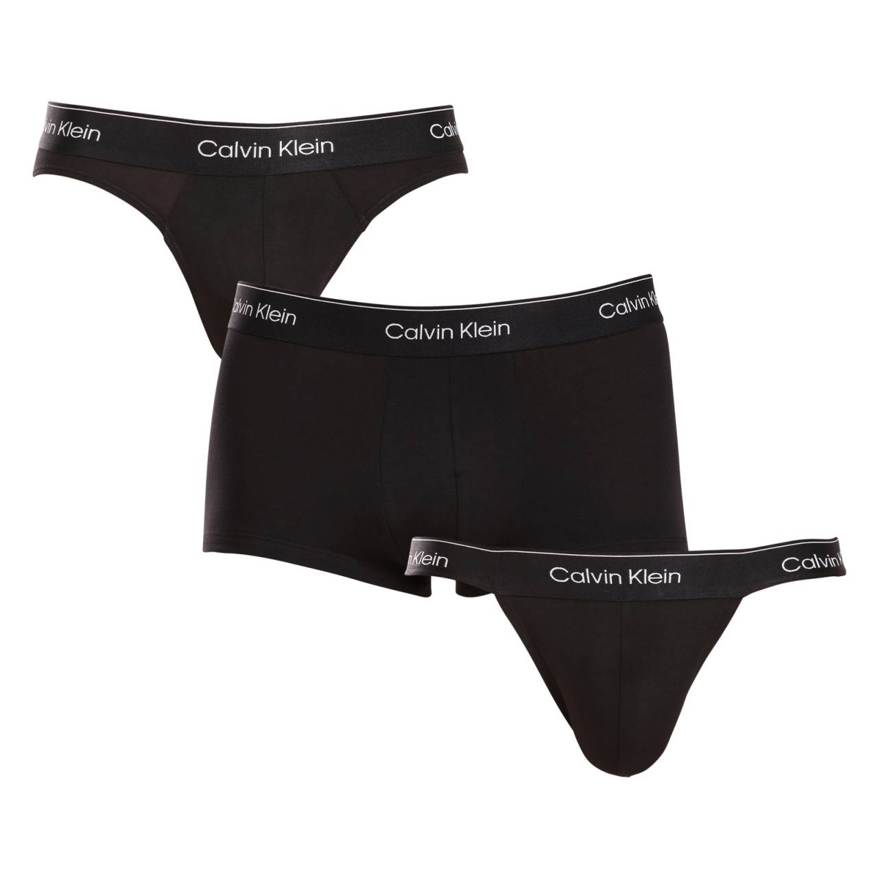 3PACK pánska spodná bielizeň Calvin Klein mix čierna (NB3877A-UB1) L.
Čierna spodná bielizeň pre sexy mužov
Vďaka tomuto kompletnému balíčku pánskej spodnej bielizne si ľahko urobíš jasno v tom, ktorý strih ti padne najlepšie.
Spodná bielizeň Calvin Klein pre milovníkov štýlu
Pánska spodná bielizeň Calvin Klein patrí k stáliciam módneho priemyslu, pretože Calvin Klein jednoducho vie, ako spojiť kvalitu so štýlom.