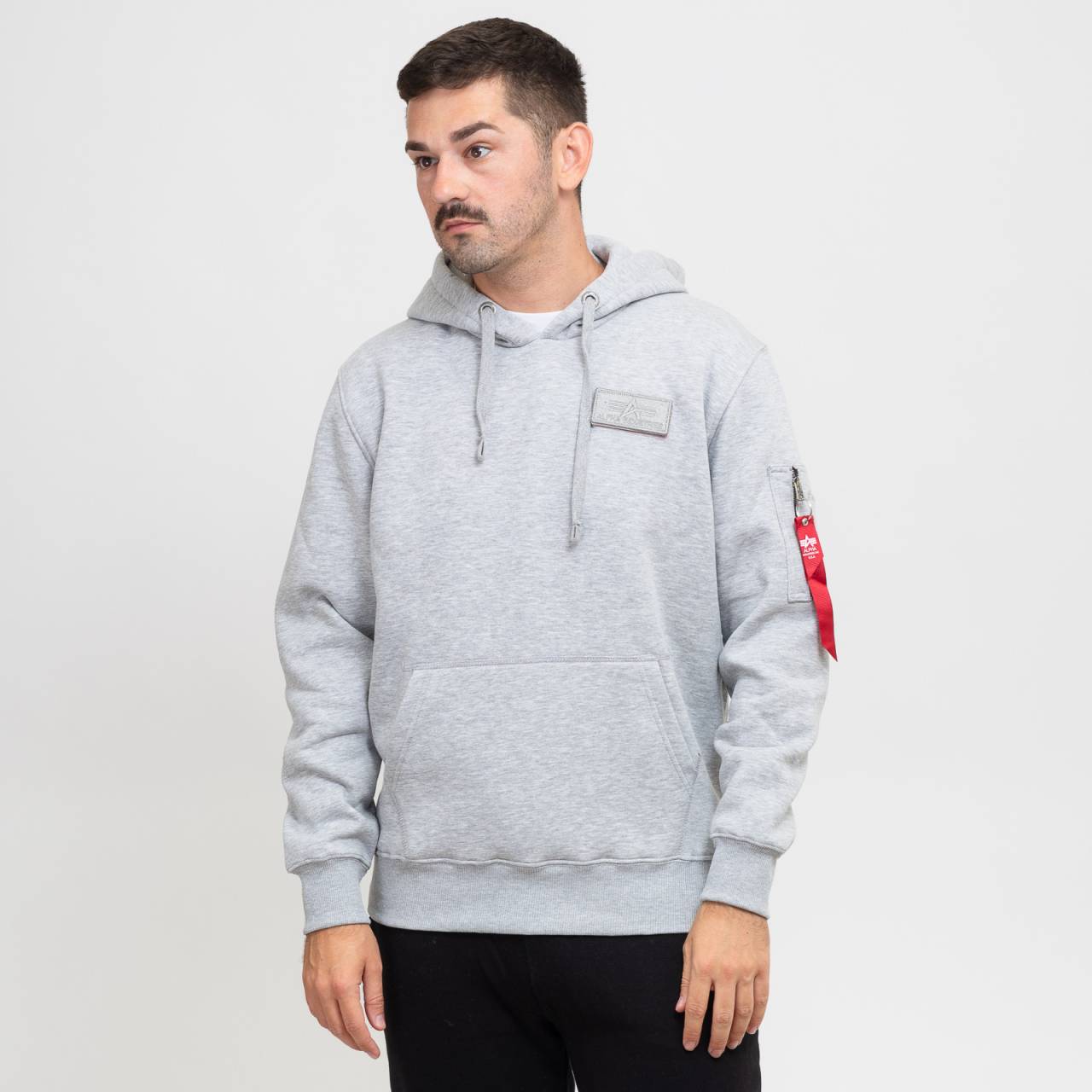 Alpha Industries Red Stripe Hoody S.