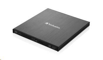 VERBATIM Slimline Blu-ray Rewriter USB 3.0 Bezplatný BR disk 25 GB (CD DVD BD Mdisc).