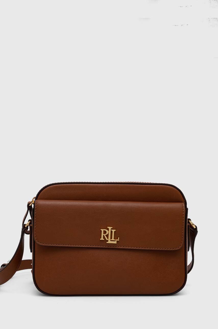 Kožená kabelka Lauren Ralph Lauren.