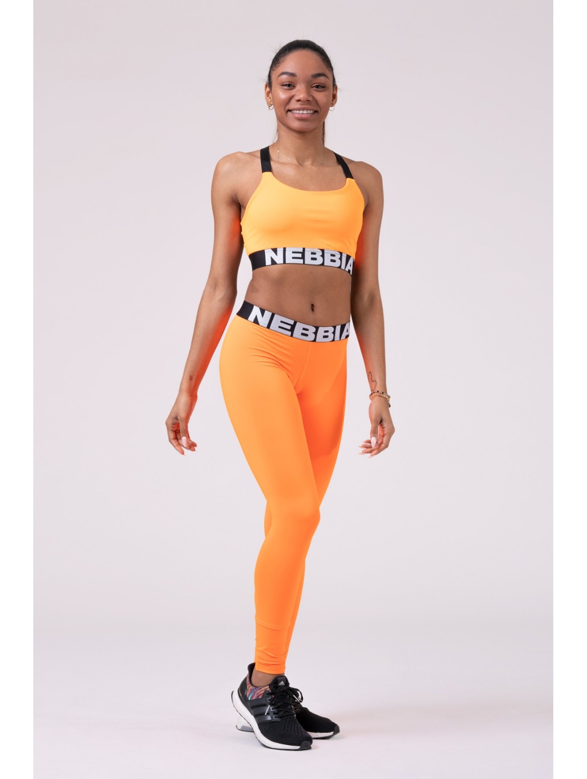 NEBBIA Squat HERO Scrunch Butt leggings orange L.