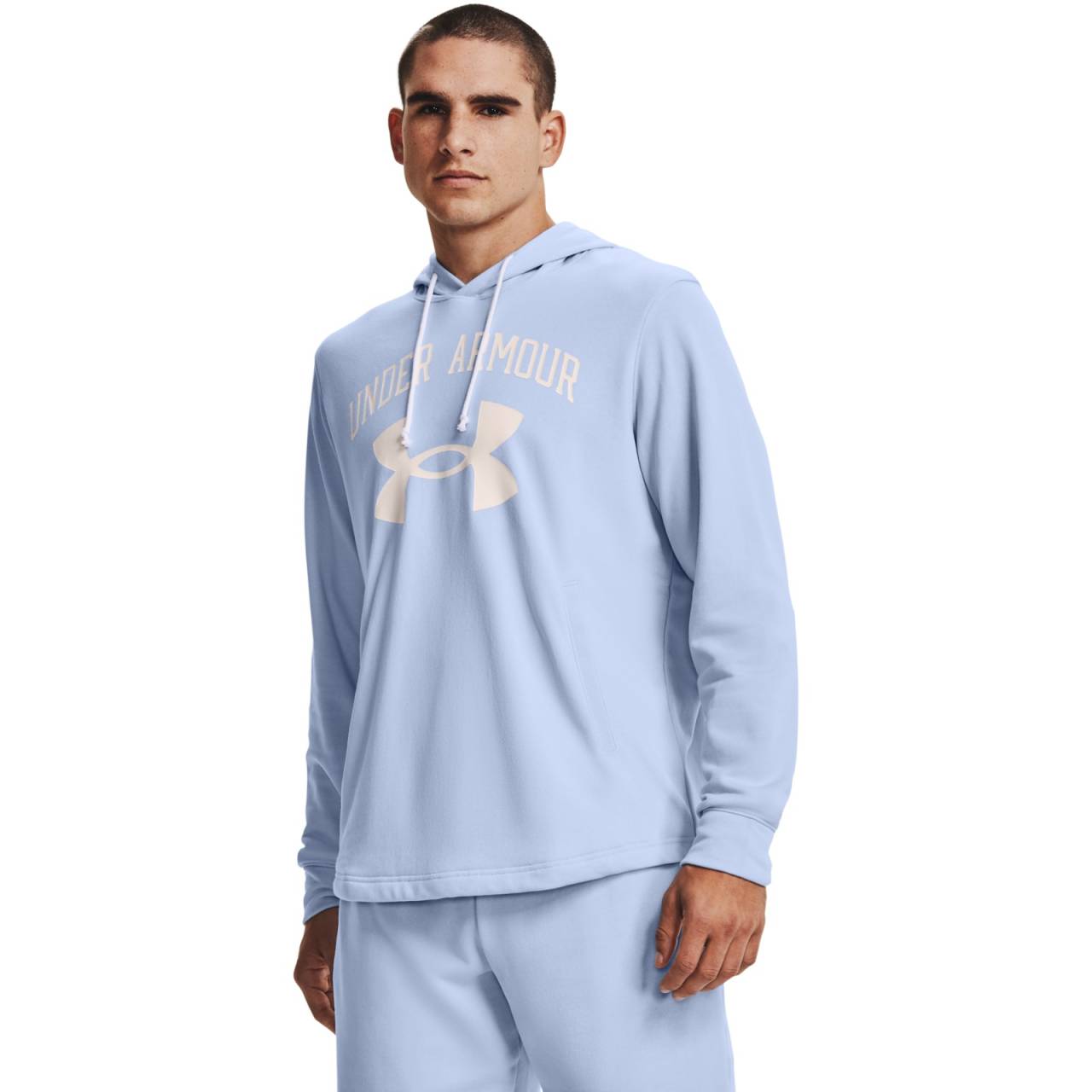 Under Armour UA RIVAL TERRY BIG LOGO HD-BLU L.