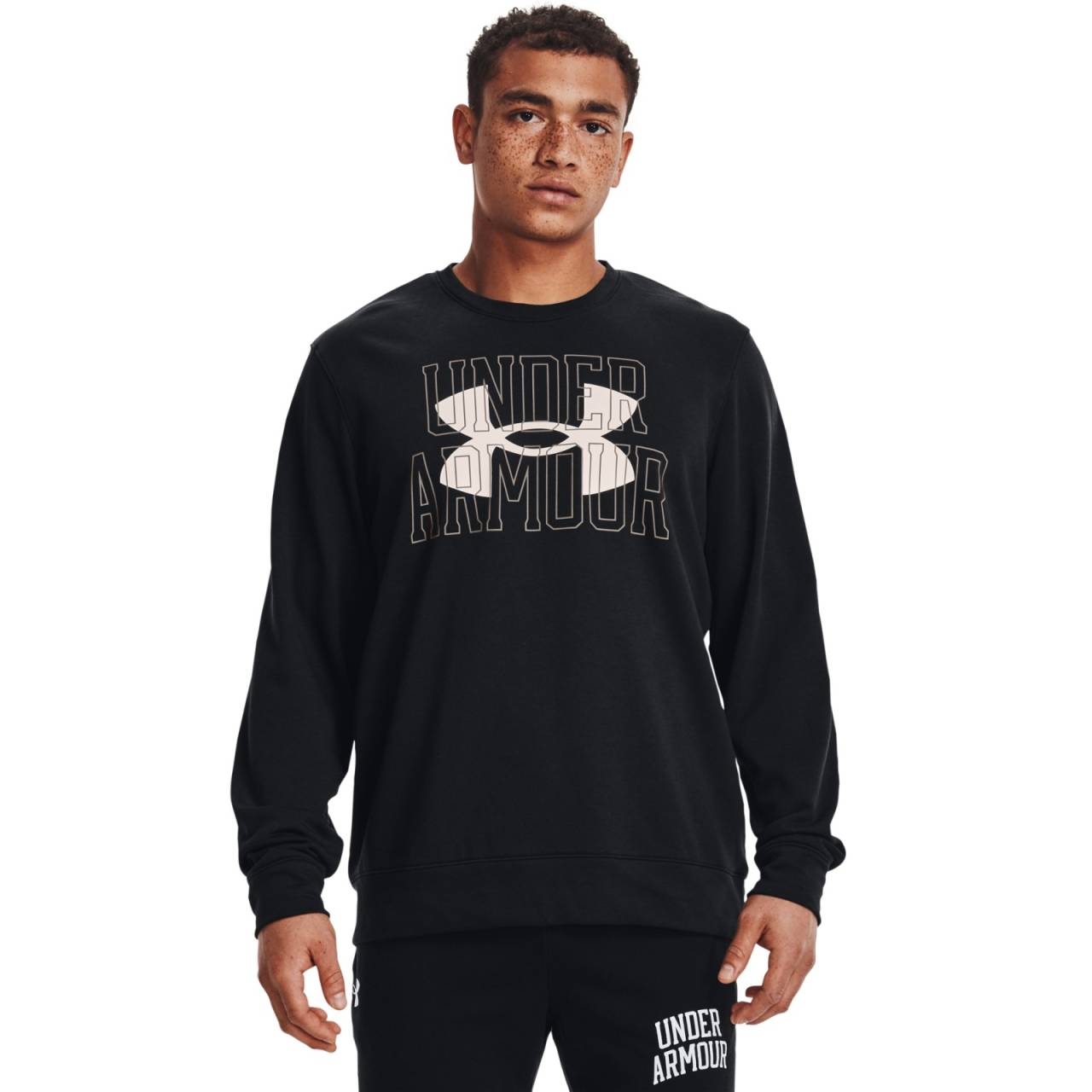 Under Armour UA Rival Terry Logo Crew-BLK S.