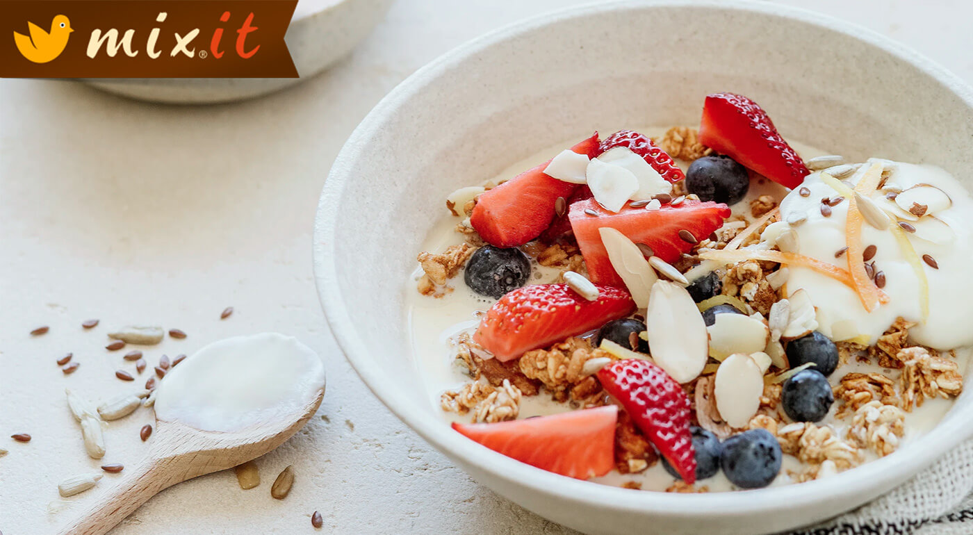 Nadčasové müsli MIXIT - výživné a chutné raňajky pre celú rodinu Zmiernite nervy, zažeňte hlad, rozbite tukové vankúšiky, potešte chuťové bunky...