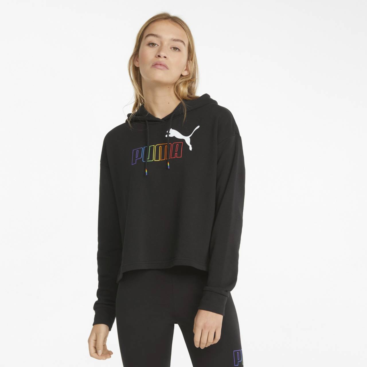 Puma ESS+ Rainbow Cropped Hoodie TR XL.